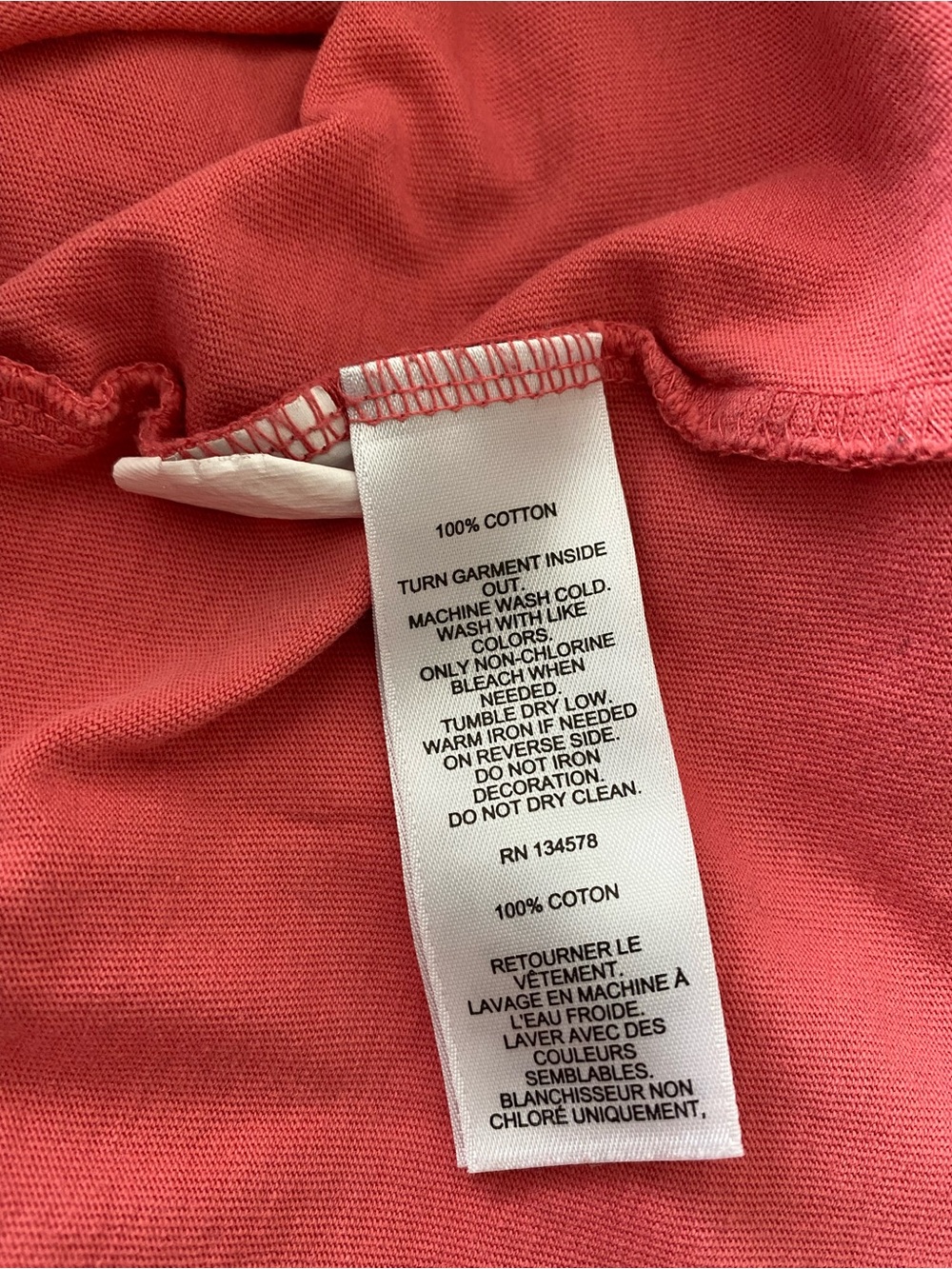 Vineyard Vines XS Coral Long Sleeve 100% Cotton Classic Whale - Picture 6 of 6